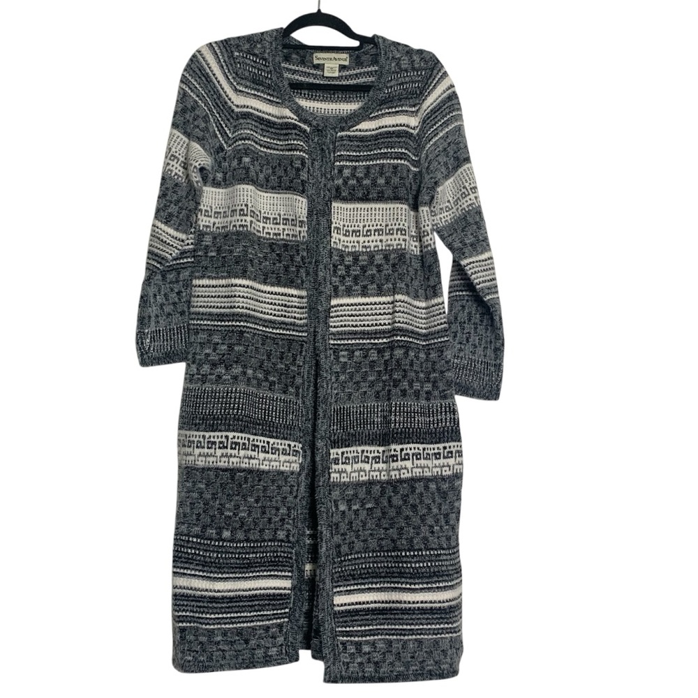 Seventh Avenue Sweater Calf length cardigan duster medium